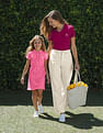 U.S. Polo Assn. Women Ribbed Collar Textured Polo Shirt