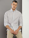 Tommy Hilfiger Silky Bold Vertical Stripe Shirt
