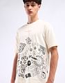Flying Machine Graphic Print Cotton T-Shirt