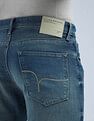 Flying Machine Slash Slim Tapered Fit Flex Knit Jeans