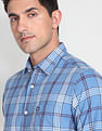 Arrow Sports Tartan Check Manhattan Slim Shirt