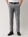 Arrow Regular Fit Textured Trousers