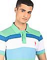 U.S. Polo Assn. Pique Striped Polo Shirt