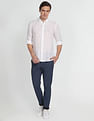 U.S. Polo Assn. Denim Co. Linen Solid Laundered Shirt