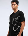 Flying Machine Abstract Print Relaxed Fit T-Shirt
