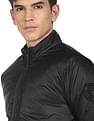 Flying Machine High Neck Solid Puffer Jacket