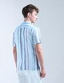 Flying Machine Vertical Striped Digitopia Shirt