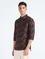 Flying Machine Tropical Print Cotton Shirt