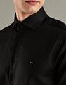 Tommy Hilfiger Solid Slim-Fit Cotton Shirt