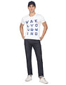 Flying Machine Cotton Graphic Print T-Shirt