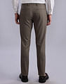 Tommy Hilfiger Regular-Fit Self-Design Mid Rise Trousers