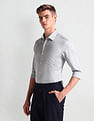 Arrow Horizontal Stripe Herringbone Shirt