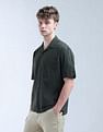 Flying Machine Textured Oversized Fit Digitopia Shirt