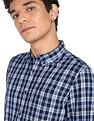 Flying Machine Plaid Check Cotton Shirt