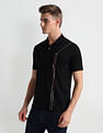 Arrow Newyork Brand Stripe Pique Polo Shirt