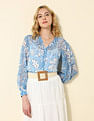 U.S. Polo Assn. Women Floral Printed Chiffon Shirt