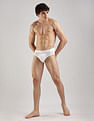 Calvin Klein Underwear White Solid Mid Rise Brief