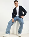 Tommy Hilfiger Solid Regular-Fit Cotton Hodded Sweatshirt