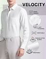Arrow Vertical Striped Manhattan Slim Fit Velocity Shirt