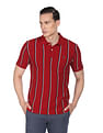 Arrow Sports Vertical Stripe Cotton Polo Shirt