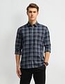 Arrow Sport Plaid Checks Slim Fit Shirt