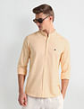 Arrow Sports Pure Cotton Herringbone Shirt