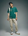 Flying Machine Graphic Print Oversized T-Shirt
