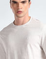 Calvin Klein Jeans Smooth Cotton Solid Crew Neck T-Shirt