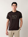 Arrow Newyork Brand Printed Night Is Young T-Shirt