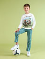 U.S. Polo Assn. Kids Boys Brand Printed Regular Fit Sweatshirt