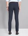 AD by Arvind Twill Solid Smart Flex Formal Trousers
