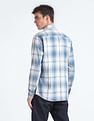 Flying Machine Tartan Check Herringbone Shirt