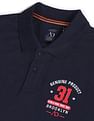 AD by Arvind Solid Sporty Polo Shirt