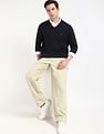 Tommy Hilfiger Solid Regular-Fit Cotton Sweater