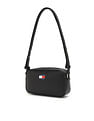 Tommy Hilfiger Solid Black Pu Sling Bag