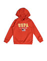 U.S. Polo Assn. Kids Boys Brand Printed Hooded Sweatshirt