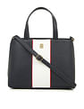 Tommy Hilfiger Pebble PVC Colour Block Satchel Bag