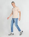 Flying Machine Slash Slim Tapered Fit Mid Rise Jeans