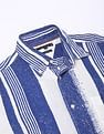 Tommy Hilfiger Hand Painted Stripe Relaxed Fit Linen Shirt