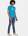 Aeropostale Men Blue Crew Neck Cotton T-Shirt