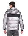 Flying Machine Stand Collar Detachable Hood Quilted Jacket