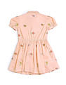 U.S. Polo Assn. Kids Girls Embroidered Fit & Flare Dress
