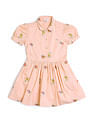 U.S. Polo Assn. Kids Girls Embroidered Fit & Flare Dress