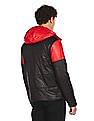 Flying Machine Hooded Long Sleeve Colour Block Jacket