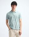Flying Machine Abstract Pattern Pure Cotton Polo Shirt