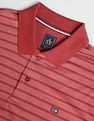 Arrow Sports Horizontal Striped Knitted Polo Shirt