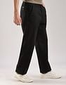 Calvin Klein Jeans Relaxed-Fit Solid Mid Rise Trousers
