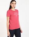 Tommy Hilfiger Red Women's T-shirt for Casual Chic