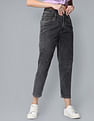 Flying Machine Women High Rise Mom Fit Cropped Jeans