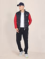 U.S. Polo Assn. Panelled Colour Block Puffer Jacket